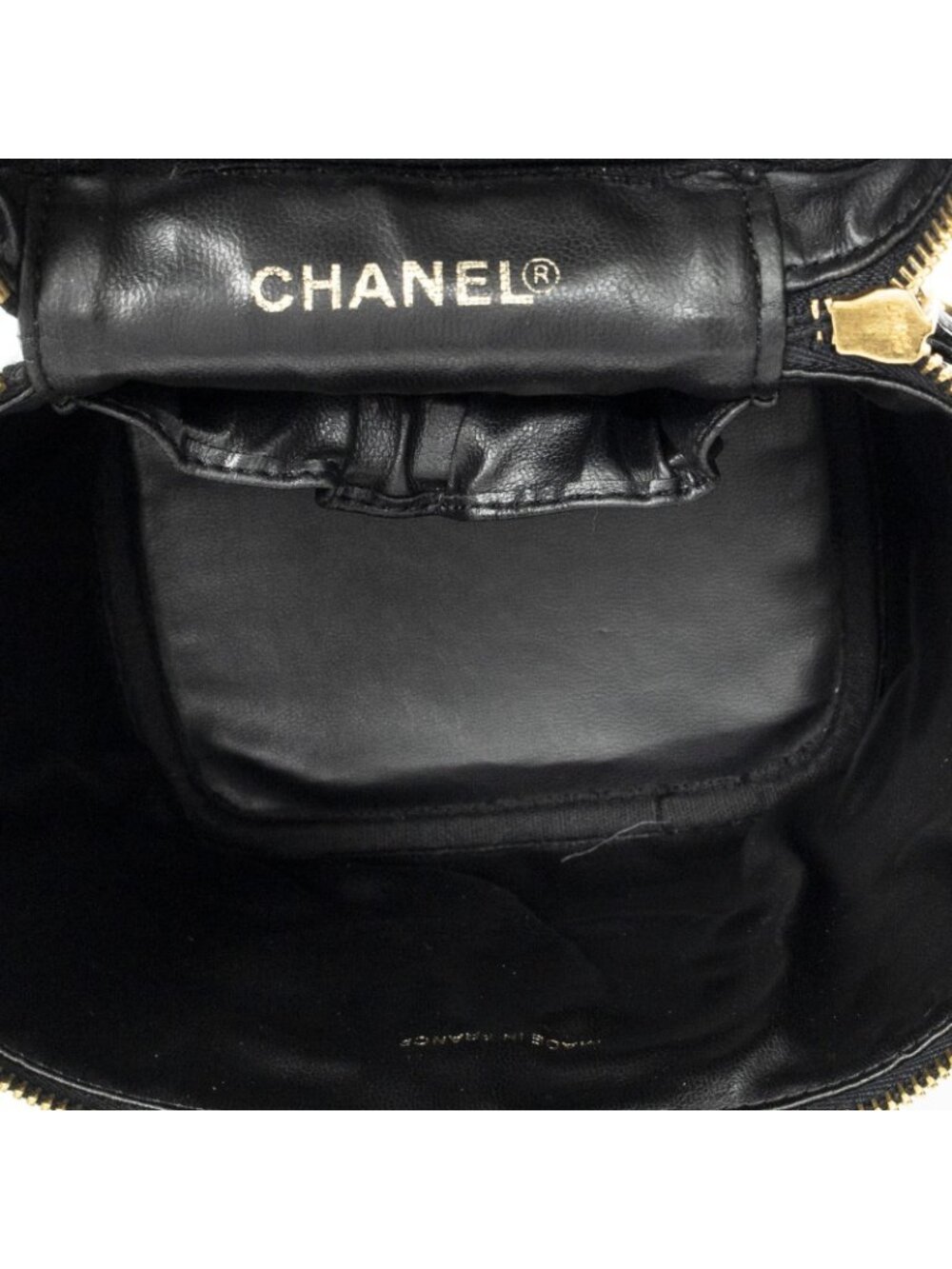 Chanel Timeless Shawl Vanity Case Black Caviar Leather - Picture 9 of 10